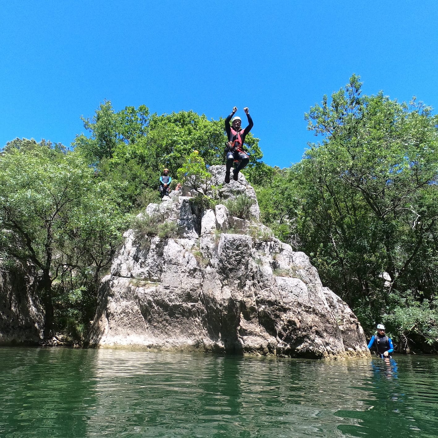 Canyoning ravin des arcs dans l'Hérault