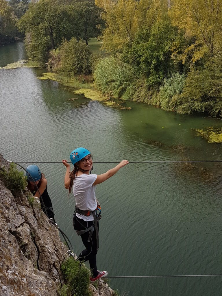 Via-ferrata en Occitanie