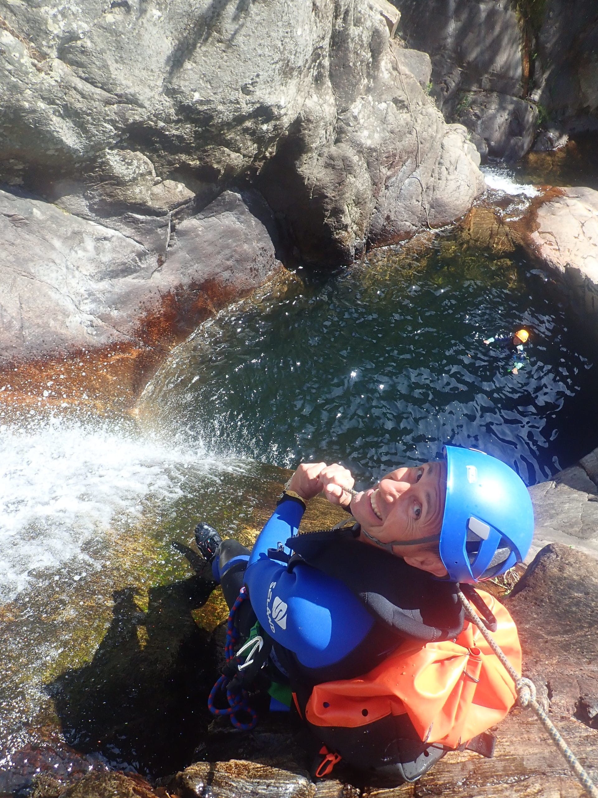 Canyoning dans le Caroux, les toboggans naturels !