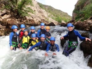 Canyoning pour débutant, le canyon du diable situé dans les gorges de l'Hérault.